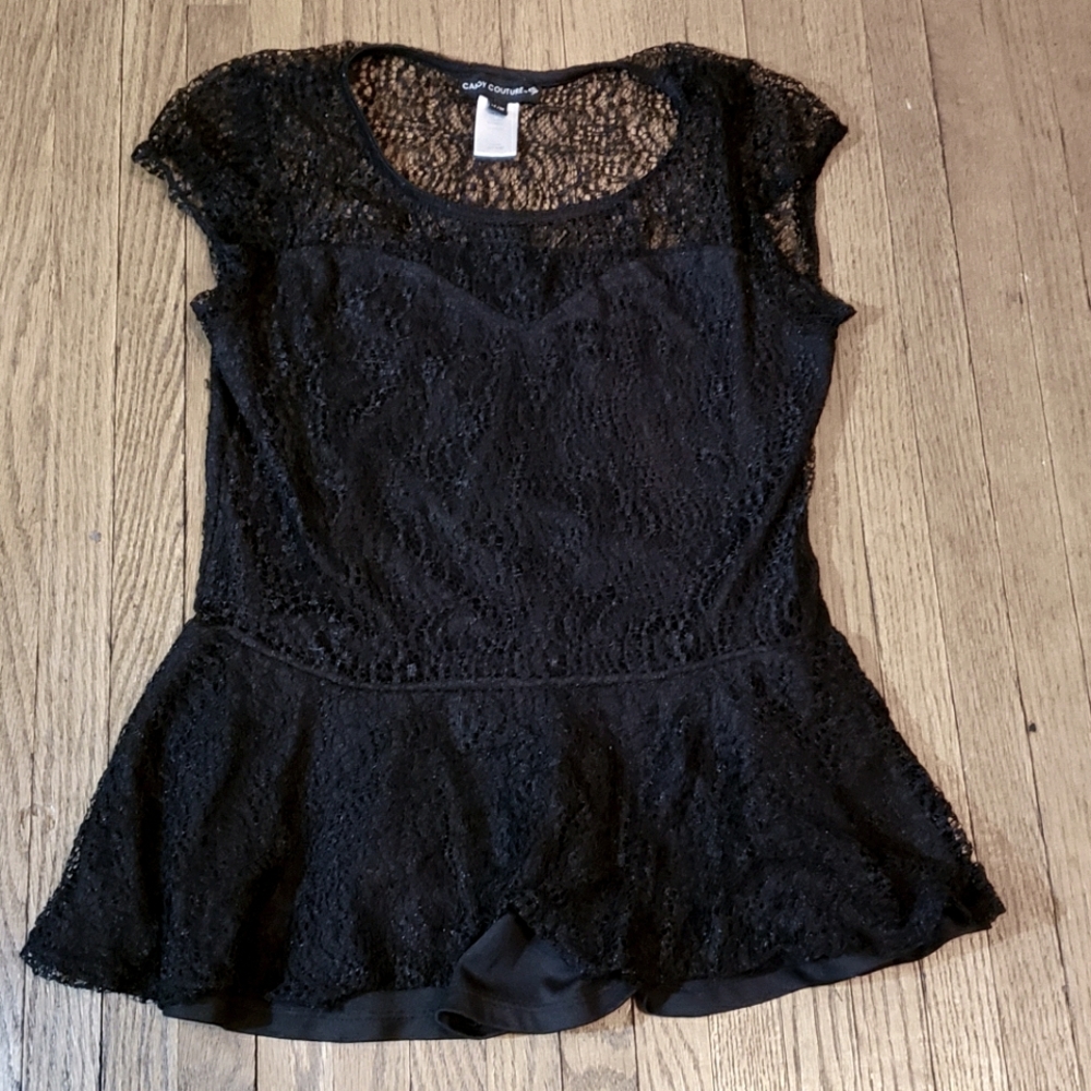 Black Gothic Lace Top